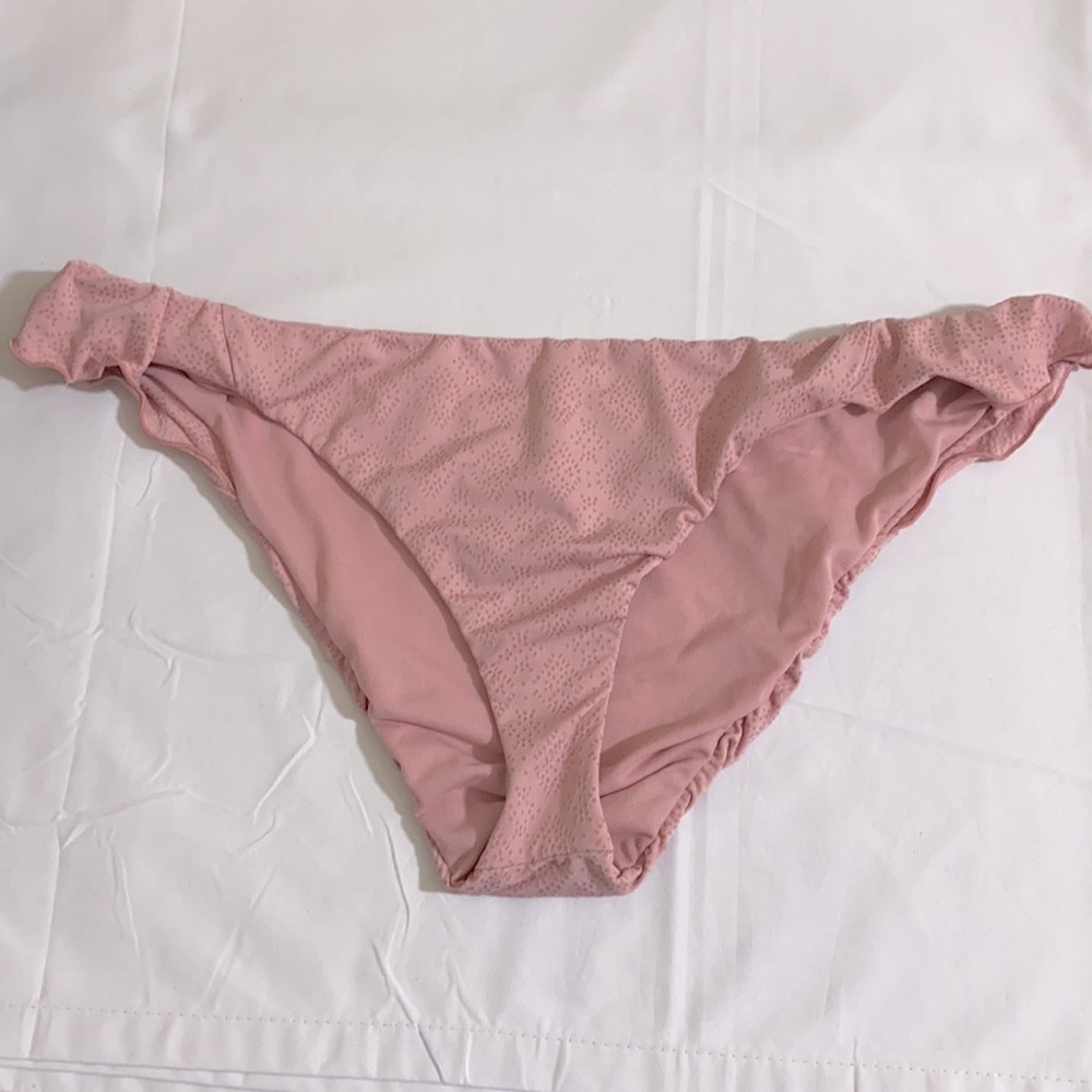 Lucky Brand All the Frills Flounce Hipster Bikini Bottom Women's Size L